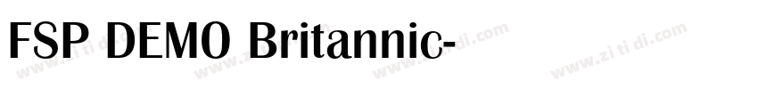 FSP DEMO Britannic字体转换 FSP DEMO Britannic字体转换